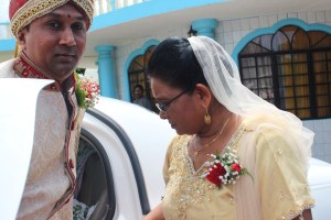 My Beautiful Mom, Mrs. Doris Thomas meets my handsome Groom, Mr. Shiva Jeremiah