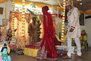 walking around the fire!