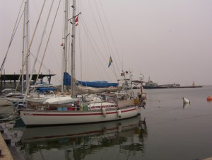 "El Cordero" waiting to transit the Suez Canal in Egypt