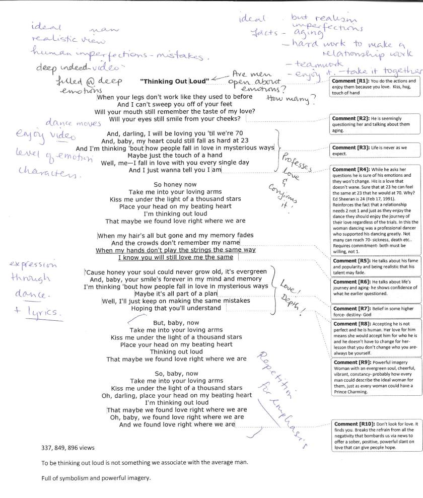 My dedication to my grandparents- Ed Sheeran's song that describes their relationship and echoes so much!