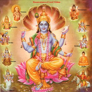 The avatars of Lord Vishnu!