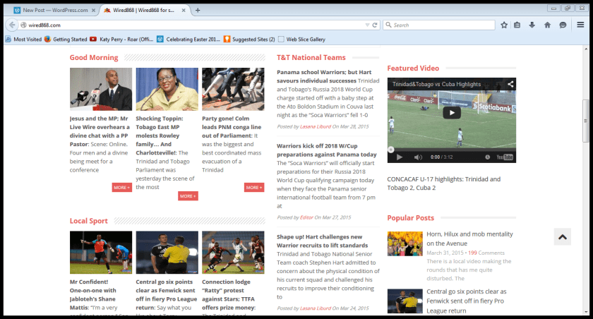 Screenshot  of Wired868