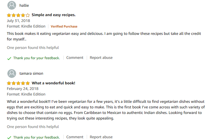 Tasty Vegetarian Recipes Reviews